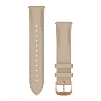 Garmin Quick Release rihm (20 mm) hele liiv Itaalia nahk, 18K roosakuldse PVD riistvaraga