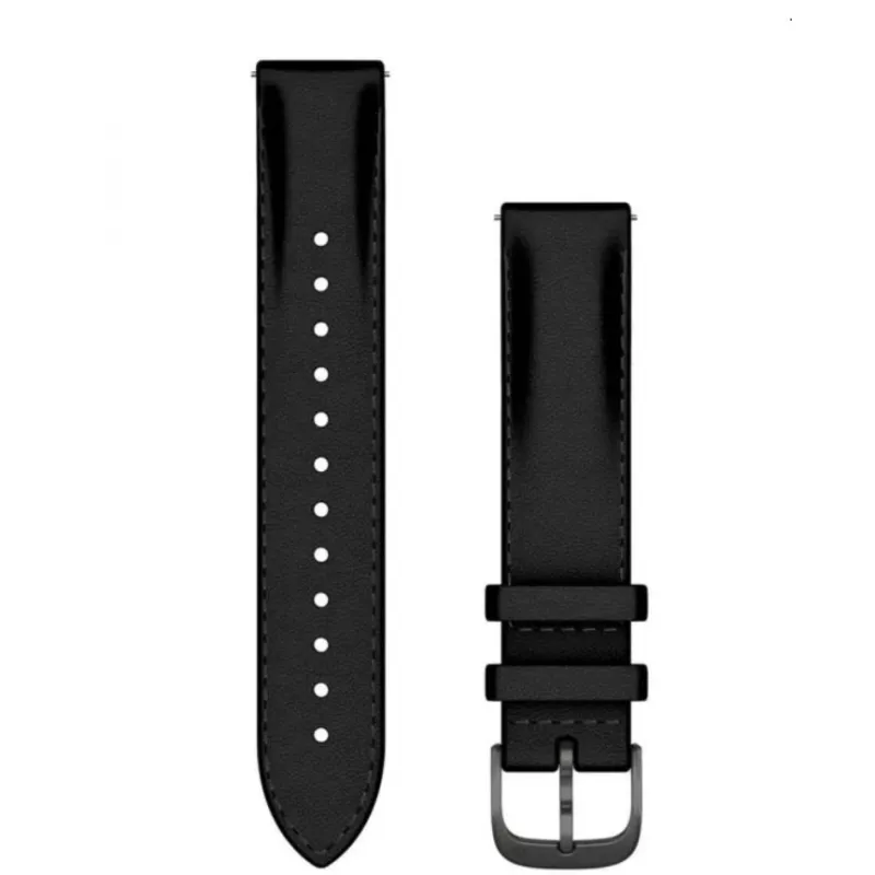Garmin Quick Release Bands (18 mm) Mustanahast, Harjatud kiltkivist riistvara