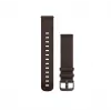 Garmin Quick Release rihmad (20 mm) tumepruun nahk, hõbedane riistvara