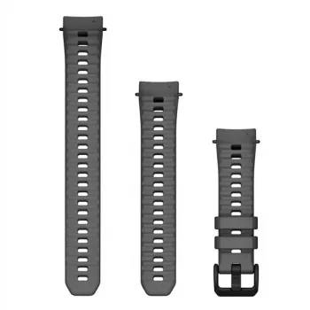 Garmin QuickFit 20 mm silikoonist kellarihm, süsi, sobib Instinct E 40 mm ja ühilduvate mudelitega