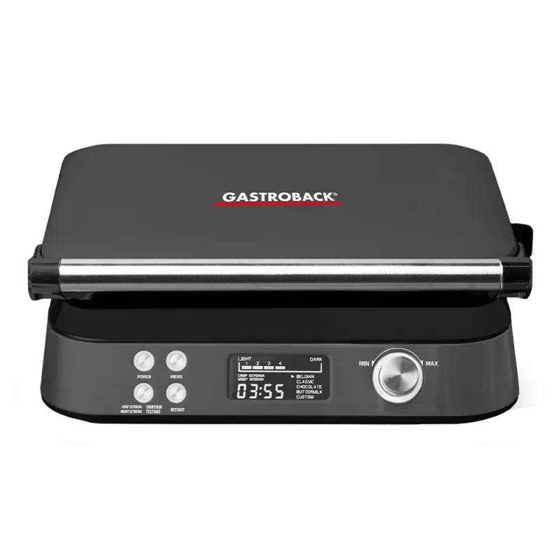 Gastroback 42449 Waffle Maker Advanced Control Black Edition