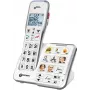 Geemarc AmpliDECT 595 Photo juhtmeta vanuritele mõeldud telefon vastuvõtjaga, fotoklahvidega, taustvalgustusega ekraan, valge