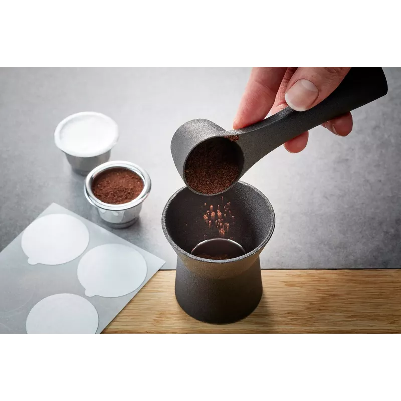 GEFU CONSCIO 8-osaline Nespresso kohvitasside komplekt alustassidega, portselan, 180 ml, valge