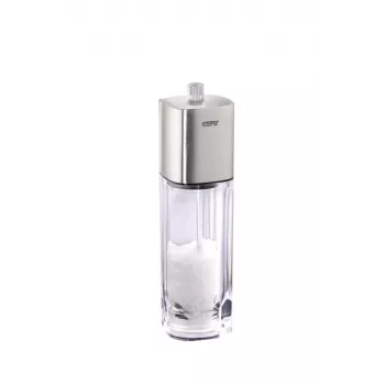 GEFU DUETO Püreerest, roostevaba teras, 2,5 L, 3 sõela (2/3/5 mm), käsitsi, hõbedane/läbipaistev
