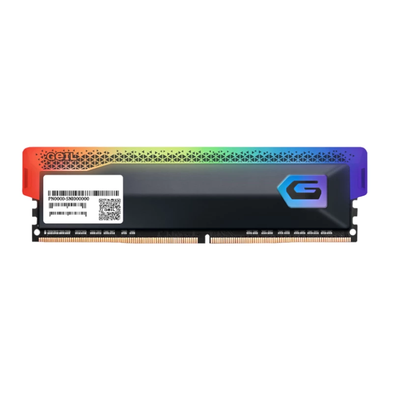 GEIL 16GB DDR4 3600MHz UDIMM RGB mälumoodul, CL18, PC4-28800, Orion RGB seeria, must jahutusradiaator