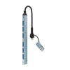 Gembird 7-pordiline USB 3.2 Gen 2 jaotur - 6x USB-A 2.0 + 1x USB-A 3.2, hõbedane