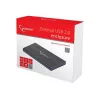 Gembird EE2-U2S-5 väline USB 2.0 korpus 2,5-tollisele SATA HDD/SSD-le, alumiinium, must