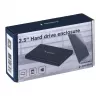 Gembird EE2-U2S-5 väline USB 2.0 korpus 2,5-tollisele SATA HDD/SSD-le, alumiinium, must