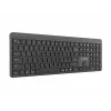 Gembird KB-WPS-03 kaherežiimiline Pro-Business õhuke juhtmevaba klaviatuur, 2.4G + Bluetooth, US paigutus, must
