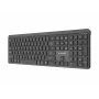 Gembird KB-WPS-03 kaherežiimiline Pro-Business õhuke juhtmevaba klaviatuur, 2.4G + Bluetooth, US paigutus, must
