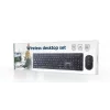 GEMBIRD KBS-WCH-04-RU juhtmeta klaviatuuri ja hiire komplekt, vene paigutus, must
