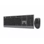 Gembird KBS-WPS-02-CYRL Dual-Mode Wireless Keyboard and Mouse Set, 2.4G + Bluetooth, Russian Cyrillic Layout, Black