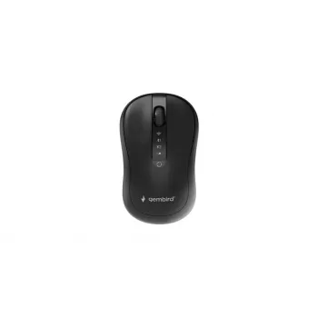 Gembird MUSW2-4B-01 kaherežiimiline juhtmevaba hiir (2.4 GHz + Bluetooth 5.0) 1600 DPI optilise sensoriga, 4 nuppu, mõlemakäeline, must