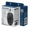 Gembird MUSW2-6B-01 kaherežiimiline juhtmevaba hiir, 2,4 GHz + Bluetooth 5.0, 1600 DPI, 6 nuppu, must