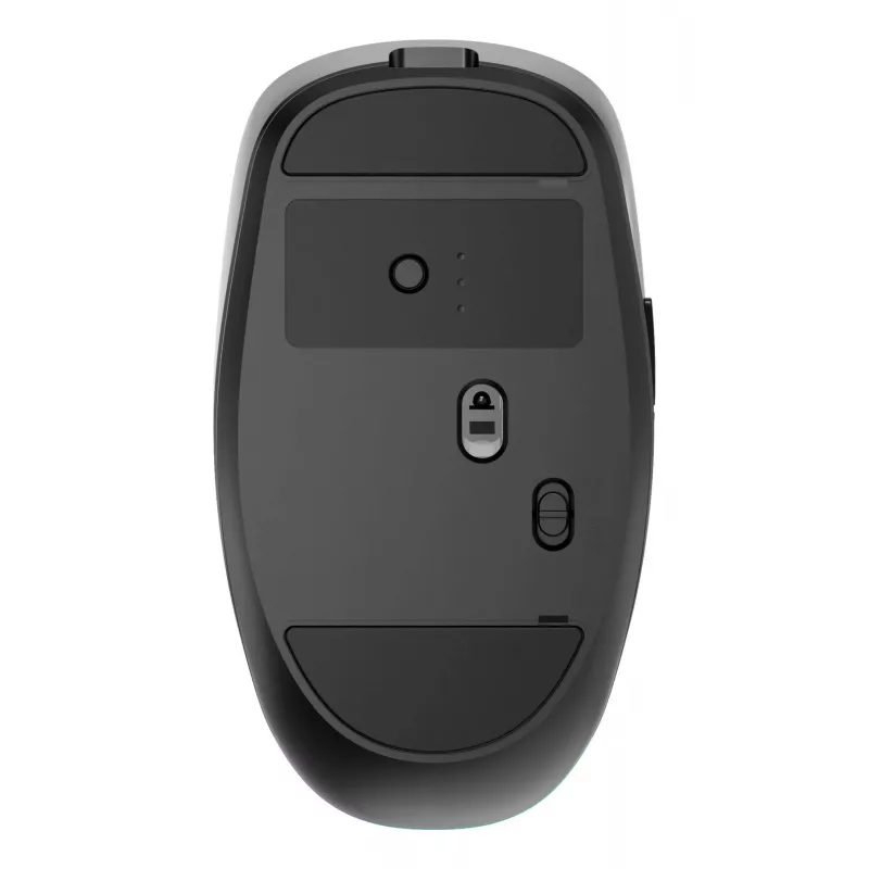 Gembird MUSW2-6B-01 kaherežiimiline juhtmevaba hiir, 2,4 GHz + Bluetooth 5.0, 1600 DPI, 6 nuppu, must