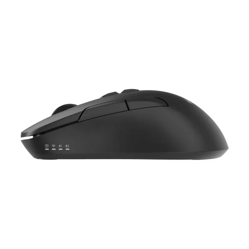 Gembird MUSW2-7B-01 Dual-Mode Wireless Mouse (2.4G + Bluetooth), 1600 DPI, 7-Button, Must