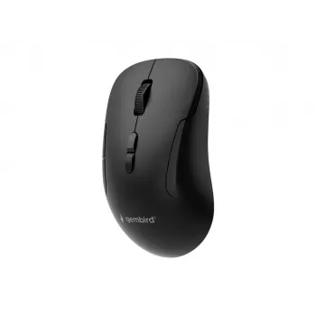 Gembird MUSW2-7B-01 Dual-Mode Wireless Mouse (2.4G + Bluetooth), 1600 DPI, 7-Button, Must