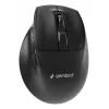 Gembird MUSW3-9B-01 Kolmerežiimiline juhtmevaba ergonoomiline hiir (2,4 GHz + Bluetooth + USB-C), 2400 DPI, 9 nuppu, Must