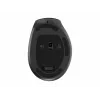 Gembird MUSW3-9B-01 Kolmerežiimiline juhtmevaba ergonoomiline hiir (2,4 GHz + Bluetooth + USB-C), 2400 DPI, 9 nuppu, Must