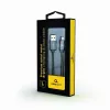 Gembird USB-A to Lightning kaabel, Premium spiraalmetall, 1m, Metallic Grey