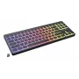 GENESIS Thor 430 TKL traadita mehaaniline mänguklaviatuur, Outemu Red lülitid, RGB taustvalgustus, kolme režiimiga (USB-C/2.4GHz/Bluetooth), USA inglise QWERTY, must