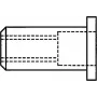 GESIPA pime-neetmutri M10 x 12 x 17,5 mm terasest tsingitud lamepea, haardeulatus 0,25–3,5 mm, 100 tk pakk (1433709)
