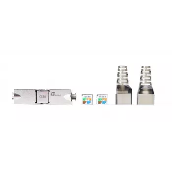 GETFORT 58459 Cat.6 UTP Tool-less RJ45 Keystone Jack, Valge