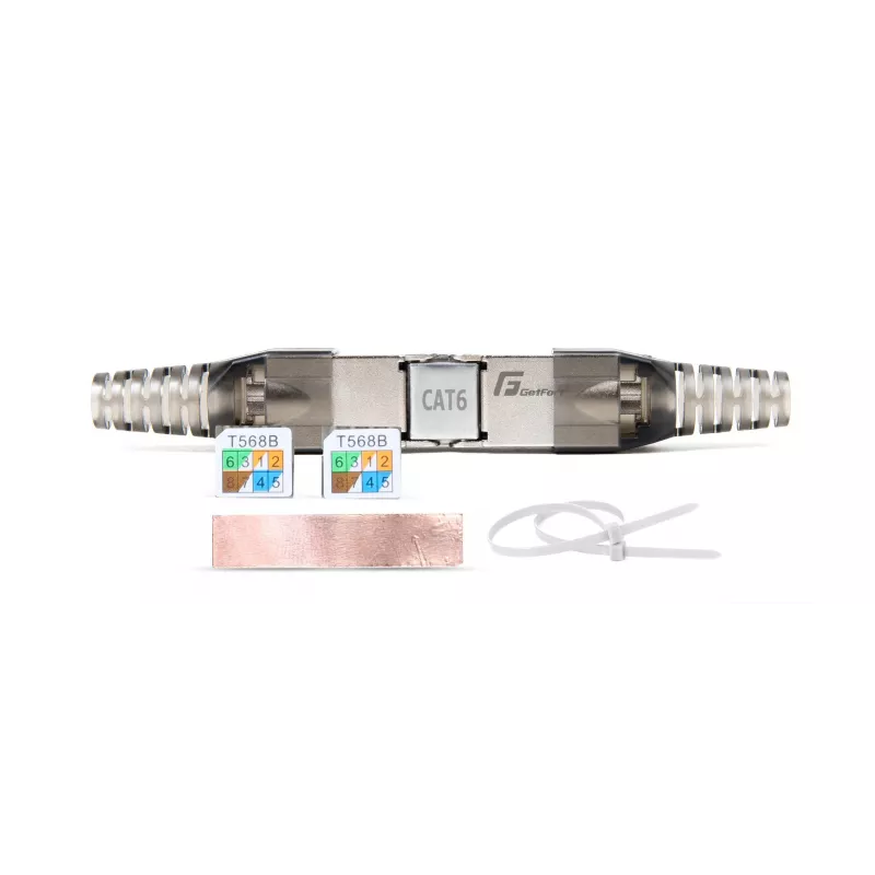 GETFORT 58459 Cat.6 UTP Tool-less RJ45 Keystone Jack, Valge