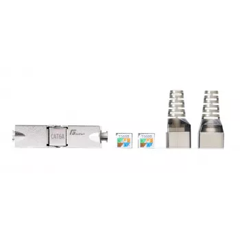 GETFORT 58460 CAT.6A tööriistavaba varjestatud RJ45 keystone pesa moodul