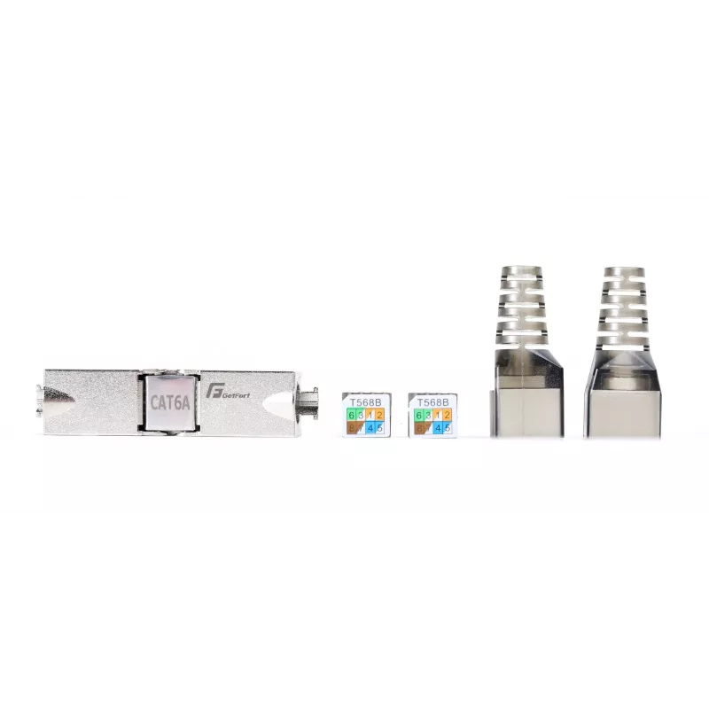 GETFORT 58460 CAT.6A tööriistavaba varjestatud RJ45 keystone pesa moodul