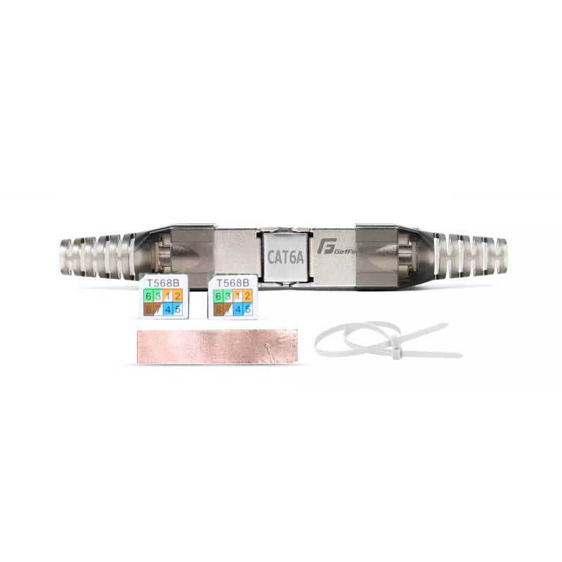 GETFORT 58460 CAT.6A tööriistavaba varjestatud RJ45 keystone pesa moodul