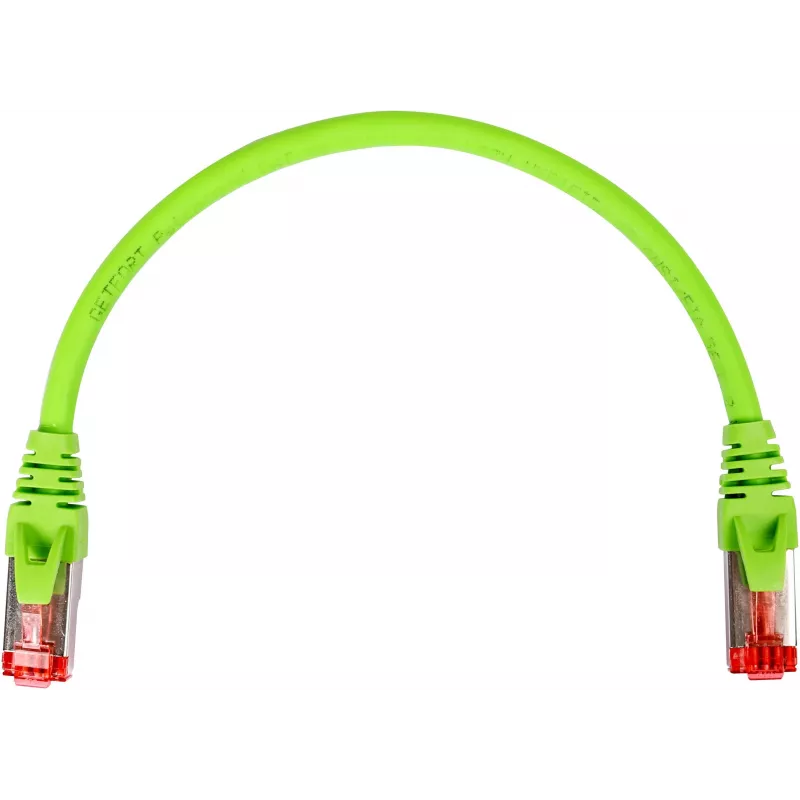 GETFORT Cat.6A S/FTP LSOH patch-kaabel 0,25m roheline