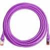 GETFORT Cat.6A S/FTP LSOH patch-kaabel 5m lilla