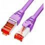 GETFORT Cat.6A S/FTP LSOH patch-kaabel 5m lilla