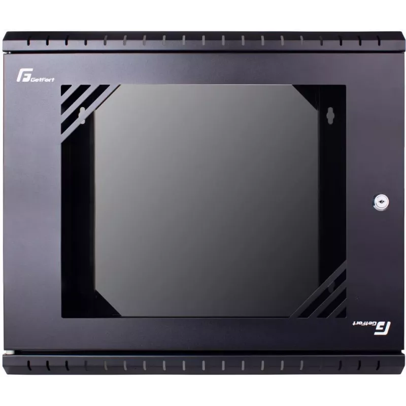 GETFORT ECO v3 seinale kinnitatav rack-kapp 19 tolli 9U 520x340 mm must - WGF09-53E-WGBv3
