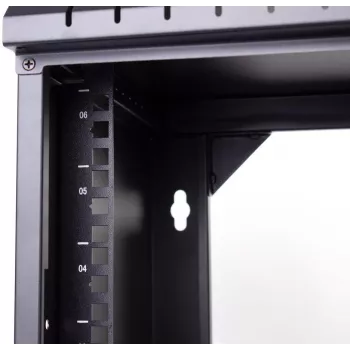 GETFORT ECO v3 seinale kinnitatav rack-kapp 19 tolli 9U 520x340 mm must - WGF09-53E-WGBv3