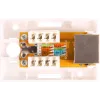 GETFORT GF-1G5EFTP Varjestatud pinnale paigaldatav RJ45 Cat.5e moodul, valge
