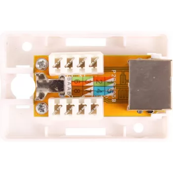 GETFORT GF-1G5EFTP Varjestatud pinnale paigaldatav RJ45 Cat.5e moodul, valge