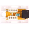GETFORT GF-1G6UTP pinnapaigaldatav RJ45 Cat.6 UTP võrgupesa, valge