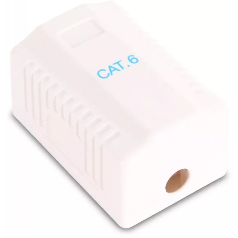 GETFORT GF-1G6UTP pinnapaigaldatav RJ45 Cat.6 UTP võrgupesa, valge