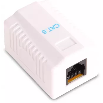 GETFORT GF-1G6UTP pinnapaigaldatav RJ45 Cat.6 UTP võrgupesa, valge