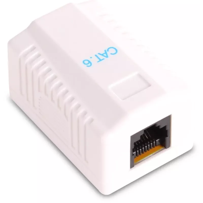GETFORT GF-1G6UTP pinnapaigaldatav RJ45 Cat.6 UTP võrgupesa, valge