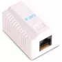 GETFORT GF-1G6UTP pinnapaigaldatav RJ45 Cat.6 UTP võrgupesa, valge