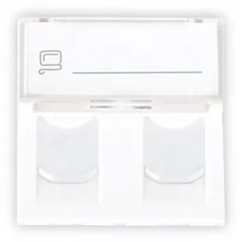 GETFORT GF-2MOD-2G Mosaic 2-pordiline RJ45 Cat.5e võrgumoodul, 45x45mm, valge