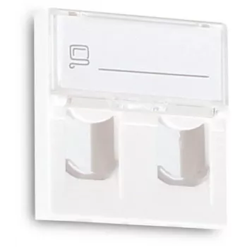 GETFORT GF-2MOD-2G Mosaic 2-pordiline RJ45 Cat.5e võrgumoodul, 45x45mm, valge