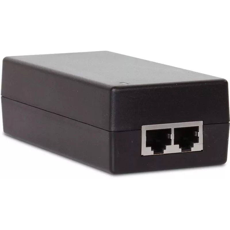 GETFORT GF-48D1000 48W passiivne PoE-süstija adapter, 100-240V AC kuni 48V DC, 10/100 Mbps, 2x RJ45, IEEE 802.3af/at ühilduv