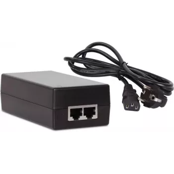 GETFORT GF-48D1000 48W passiivne PoE-süstija adapter, 100-240V AC kuni 48V DC, 10/100 Mbps, 2x RJ45, IEEE 802.3af/at ühilduv