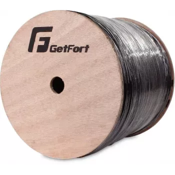 GETFORT GF-DAC-2J välistingimustes maasse paigaldatav fiiberoptiline kaabel 1m, 2 kiudu, ühemoodiline OS2, UV-kindel PE kest, näriliste kaitse