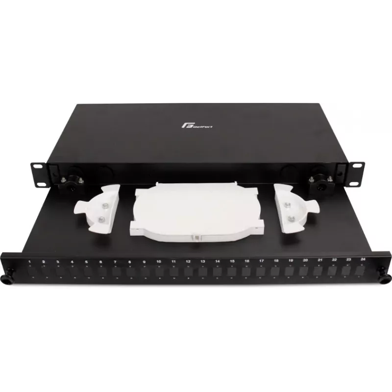GETFORT GF-FO04-SX 1U 19 tolli 24xSC Simplex fikseeritud fiibrioptiline jaotuspaneel