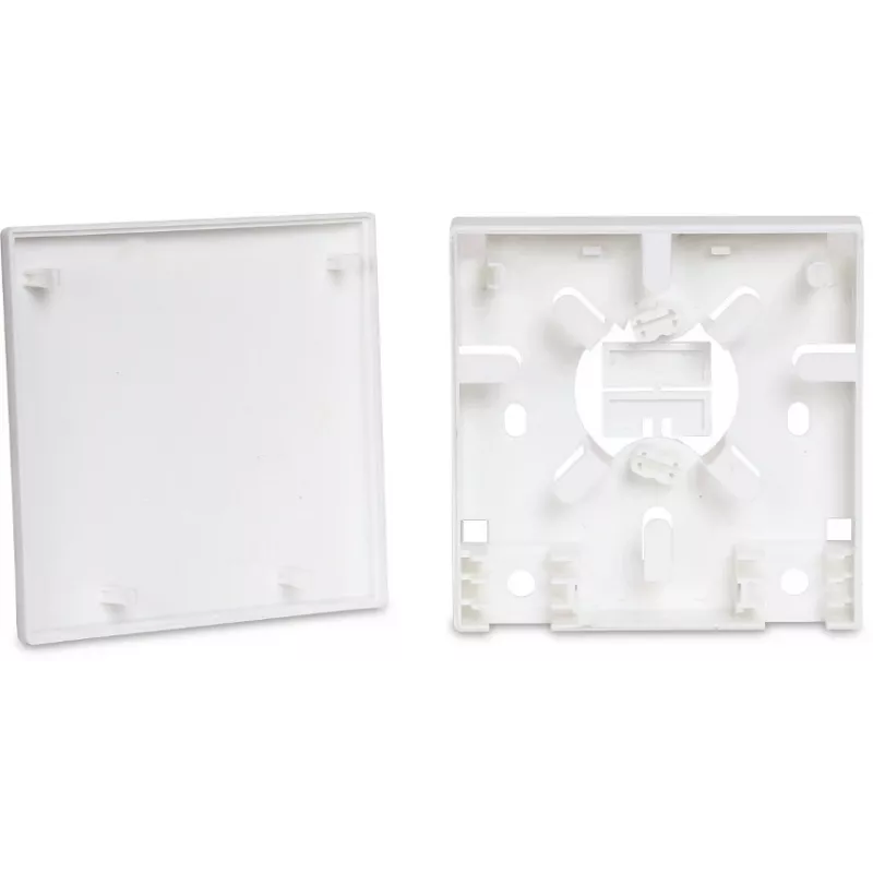 GETFORT GF-FO2P FTTH fiiberoptiline abonendipistikupesa SC/APC ja LC/APC adapteritega, 2-pordiline seinakarp, single-mode, valge